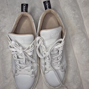 Chloe Classic White Athletic Sneakers